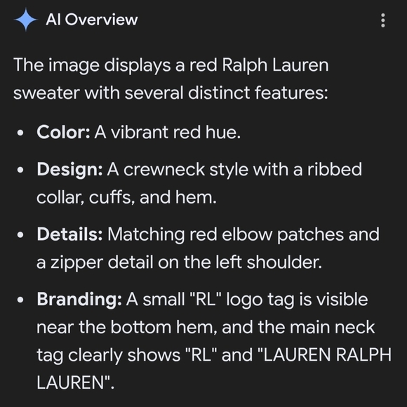 Ralph Lauren Vibrant Red Pullover - Picture 6 of 7